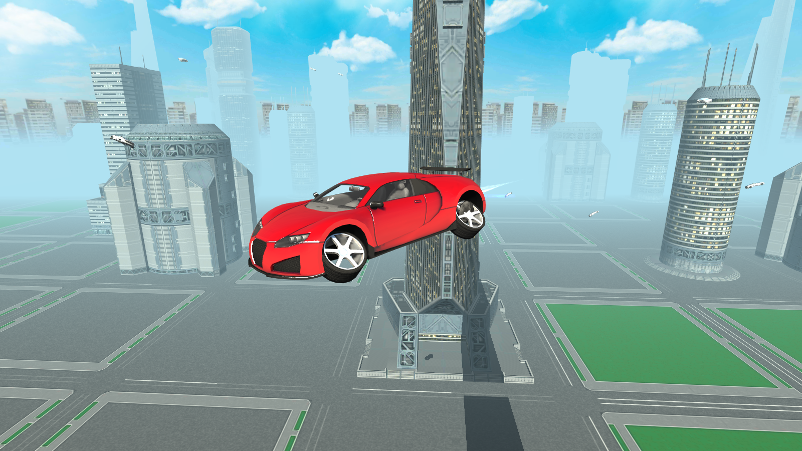 Flying Future Super Sport Car Game Screenshot