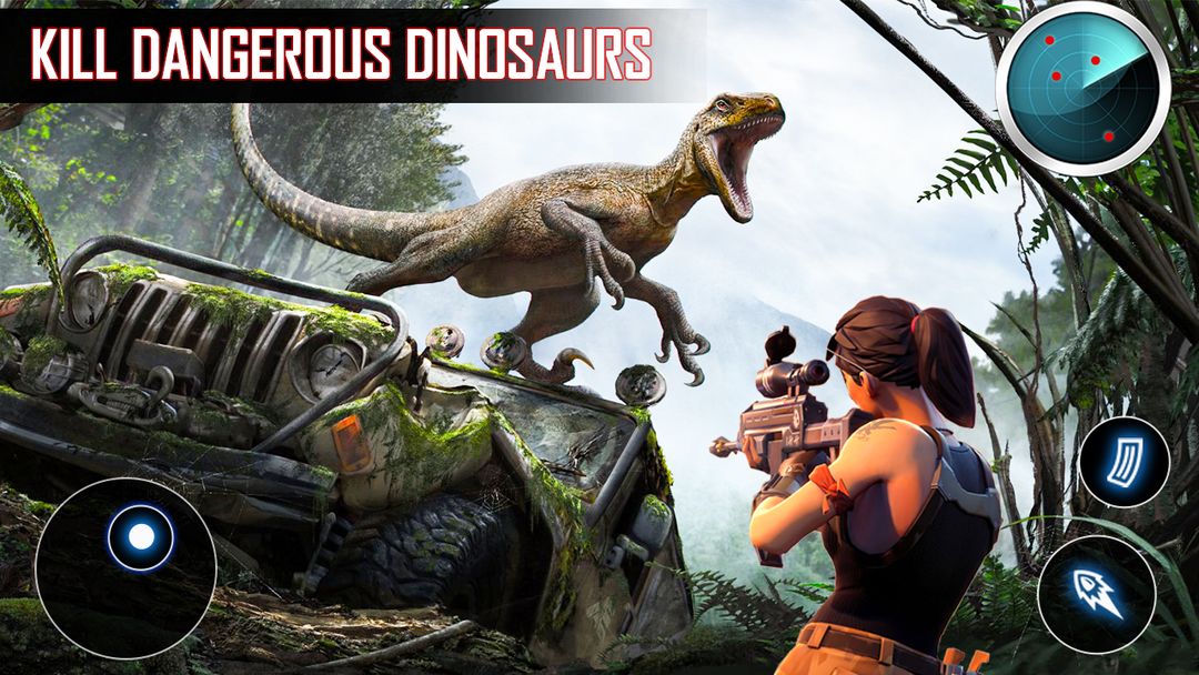 Screenshot of Wild Dino Hunting Gun Games 3d