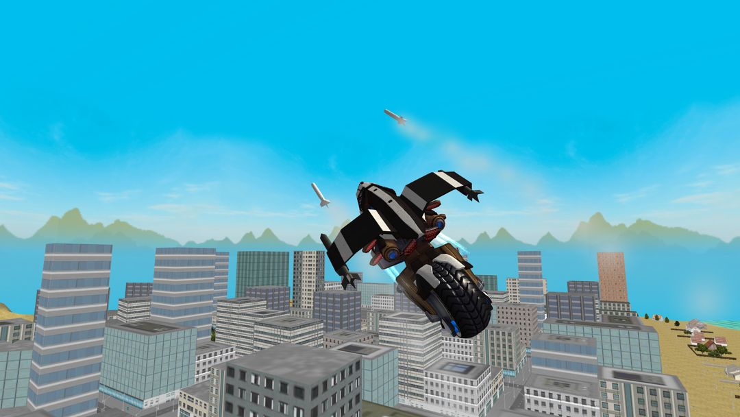 Flying Police Motorcycle Rider screenshot game