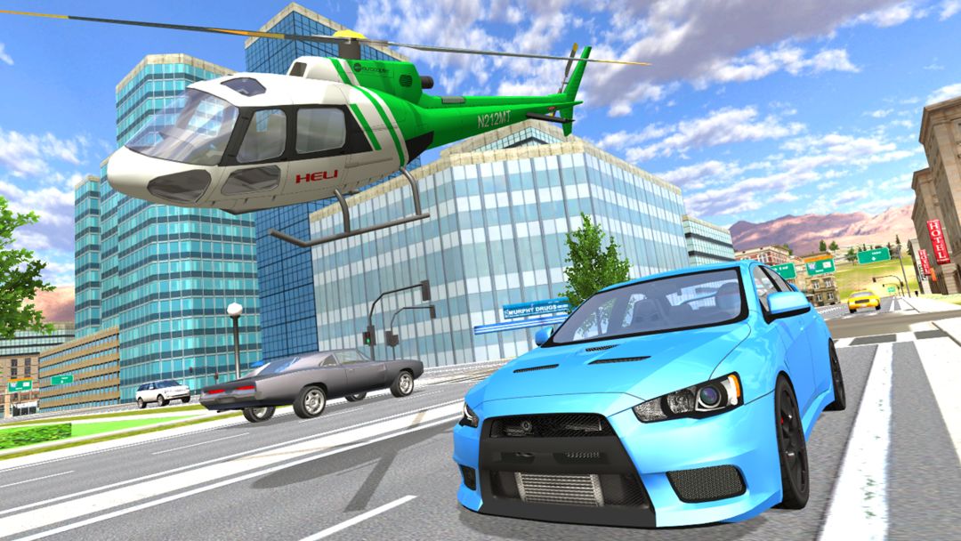 Helicopter Flying Car Driving ภาพหน้าจอเกม