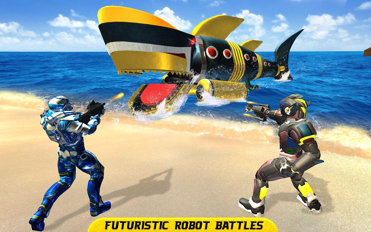 Real Robot Shark Game: Angry Shark Robot Transform Game Screenshot