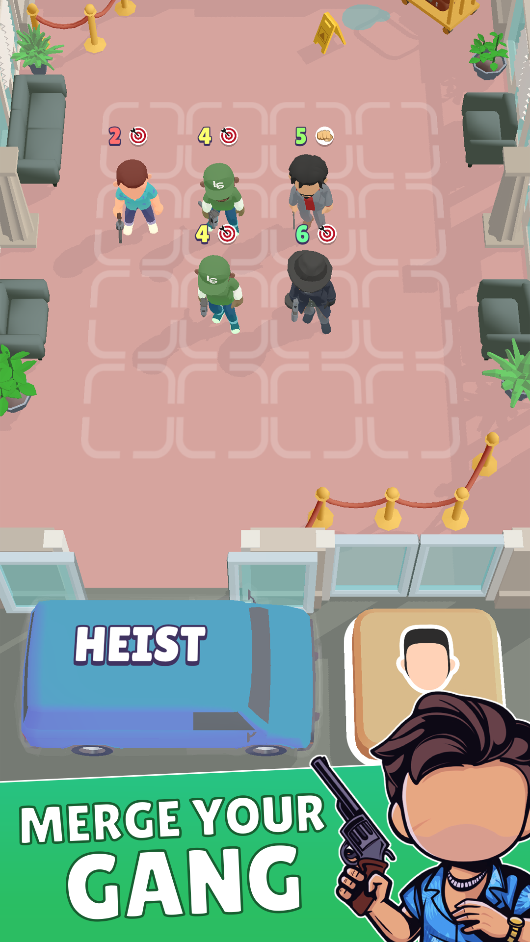 Screenshot of Merge Gangster Heist vs Police