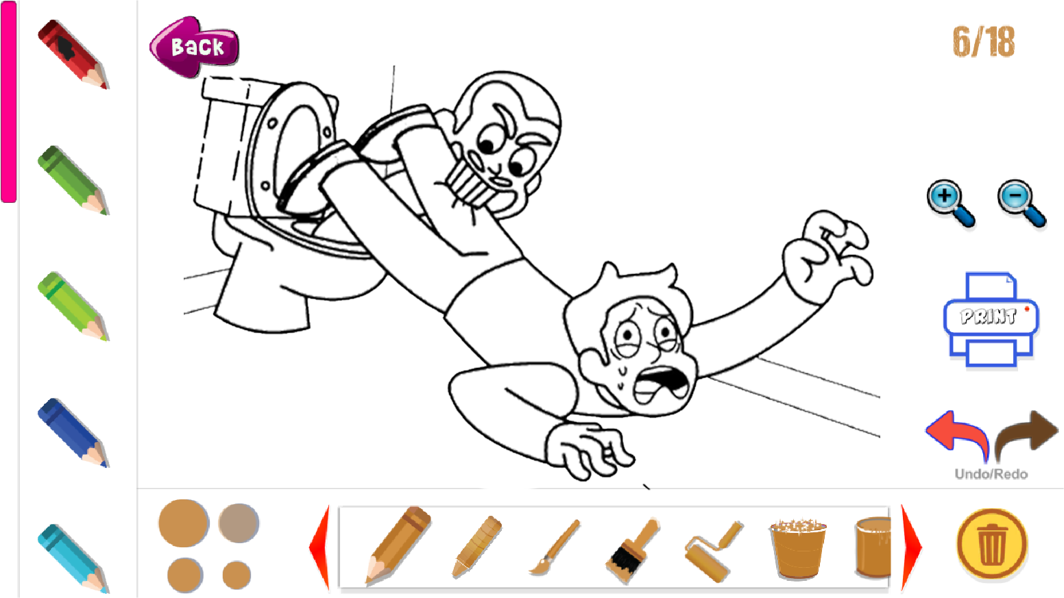 Skibidi Toilet Coloring Game Game Screenshot