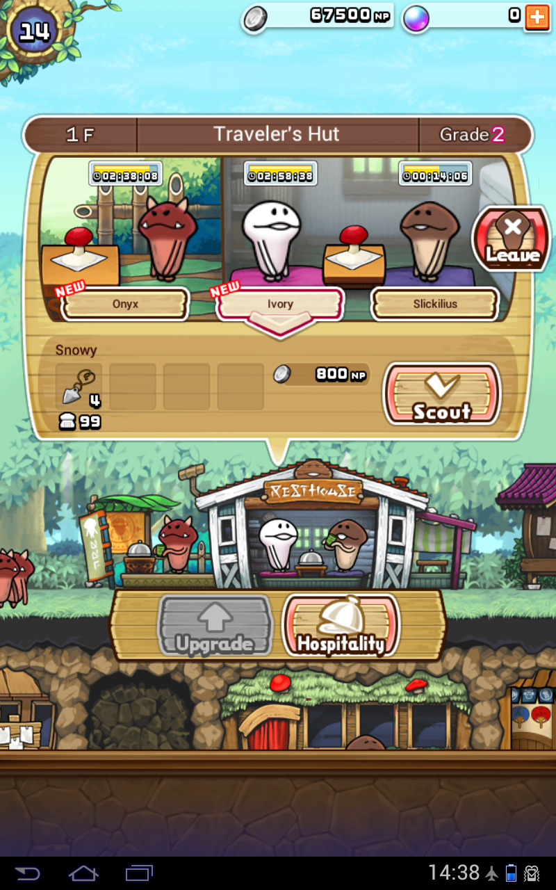 Captura de Tela do Jogo Funghi's Den