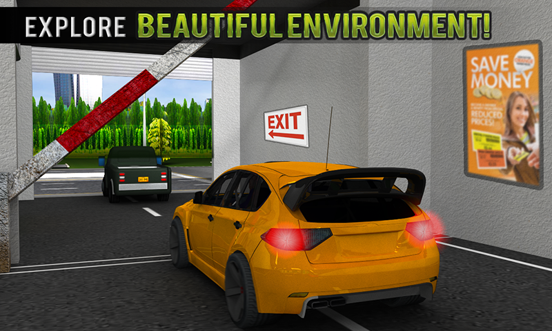 Shopping Mall Car Driving Game Game Screenshot