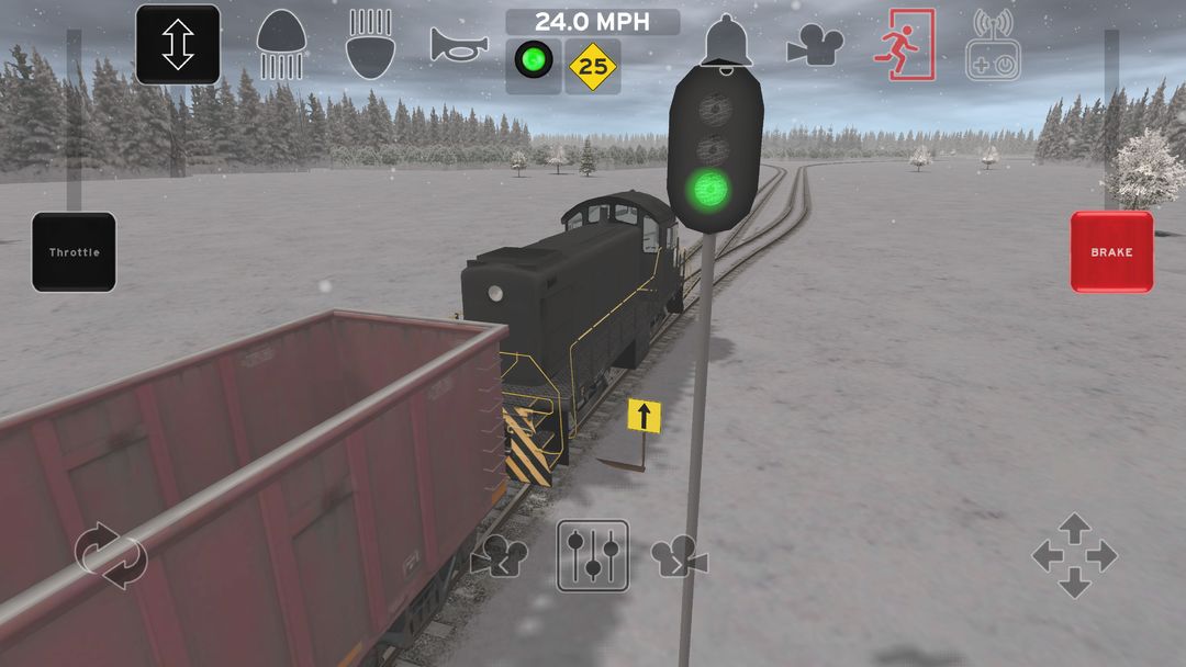 Screenshot of Train and rail yard simulator