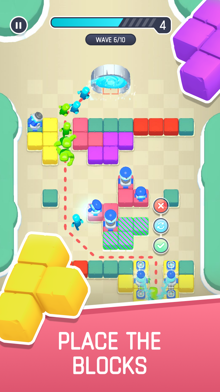 Block Bash TD ゲームのスクリーンショット