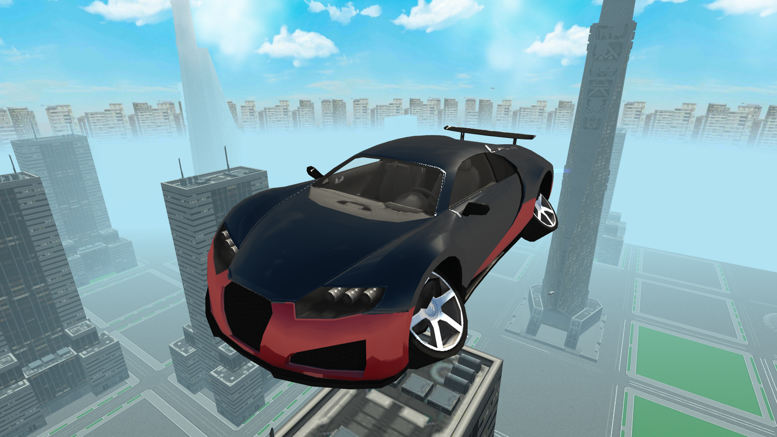 Flying Future Super Sport Car Game Screenshot