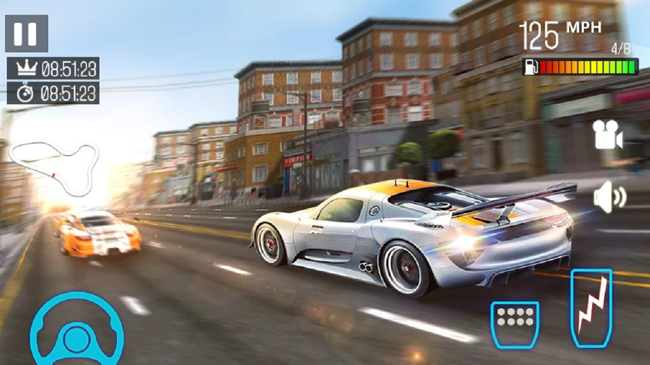 Racing In Car 3D Game Screenshot