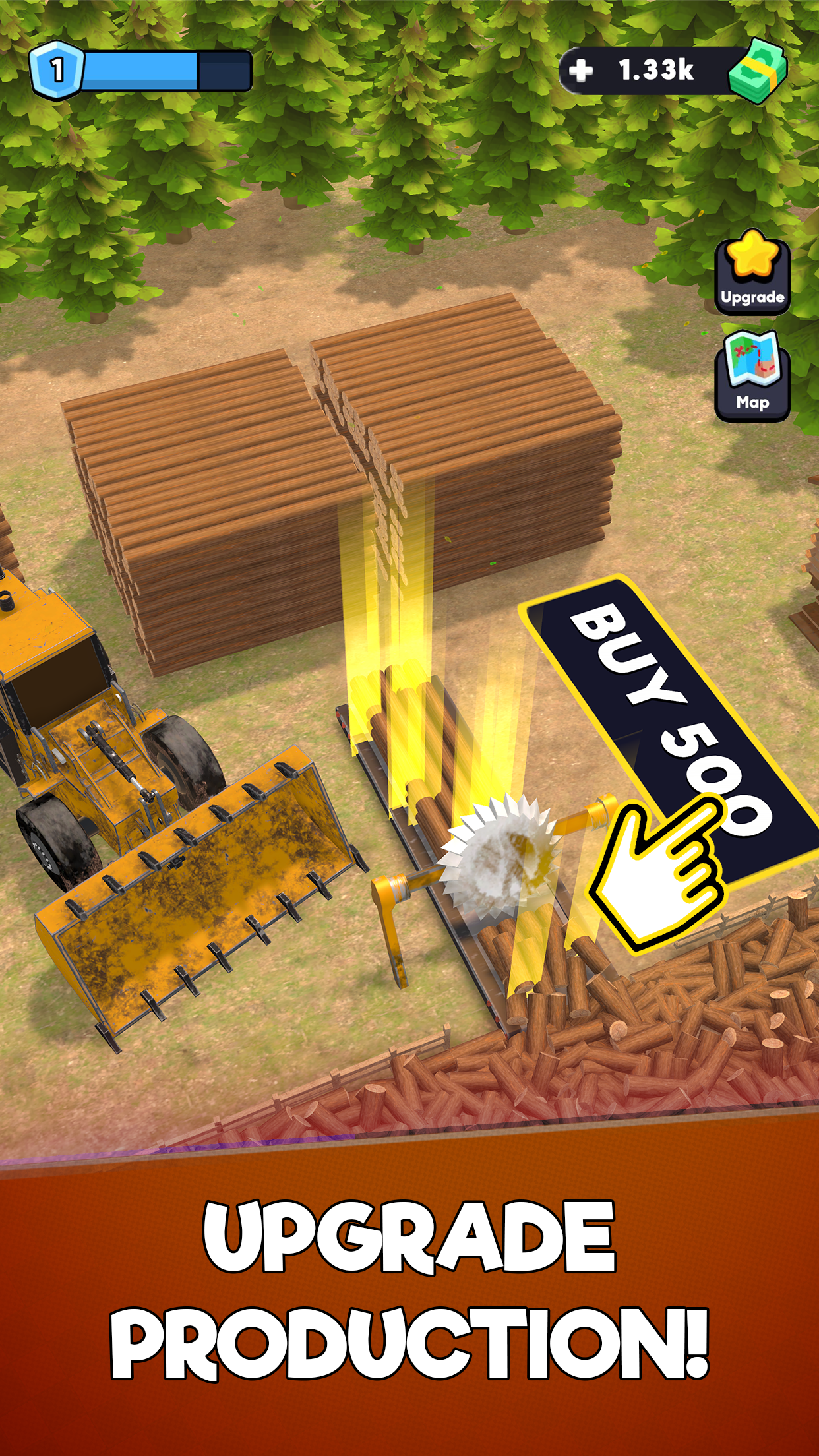 Idle Lumber Chopper Empire Inc Game Screenshot