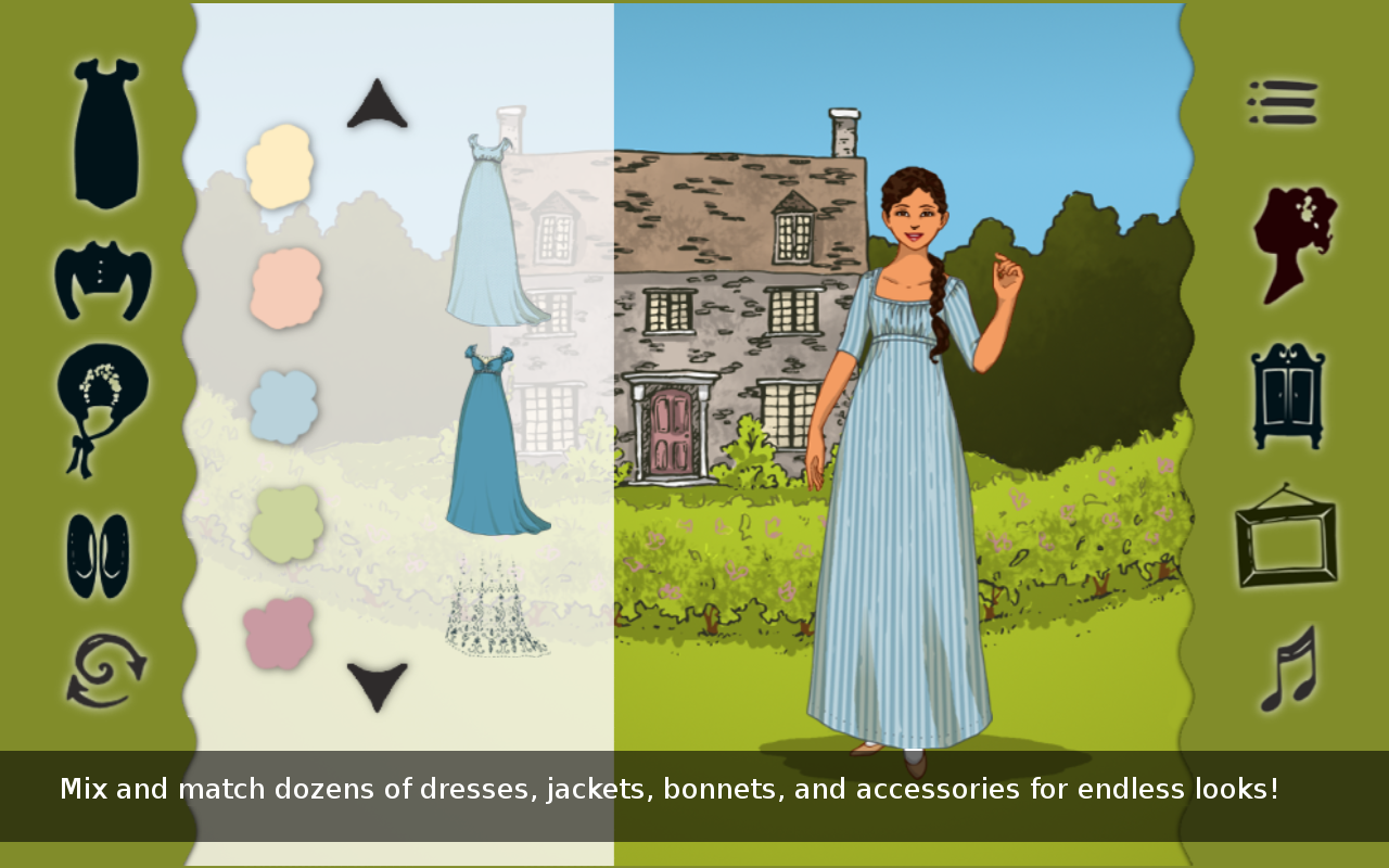 Jane Austen Dress Up ภาพหน้าจอเกม