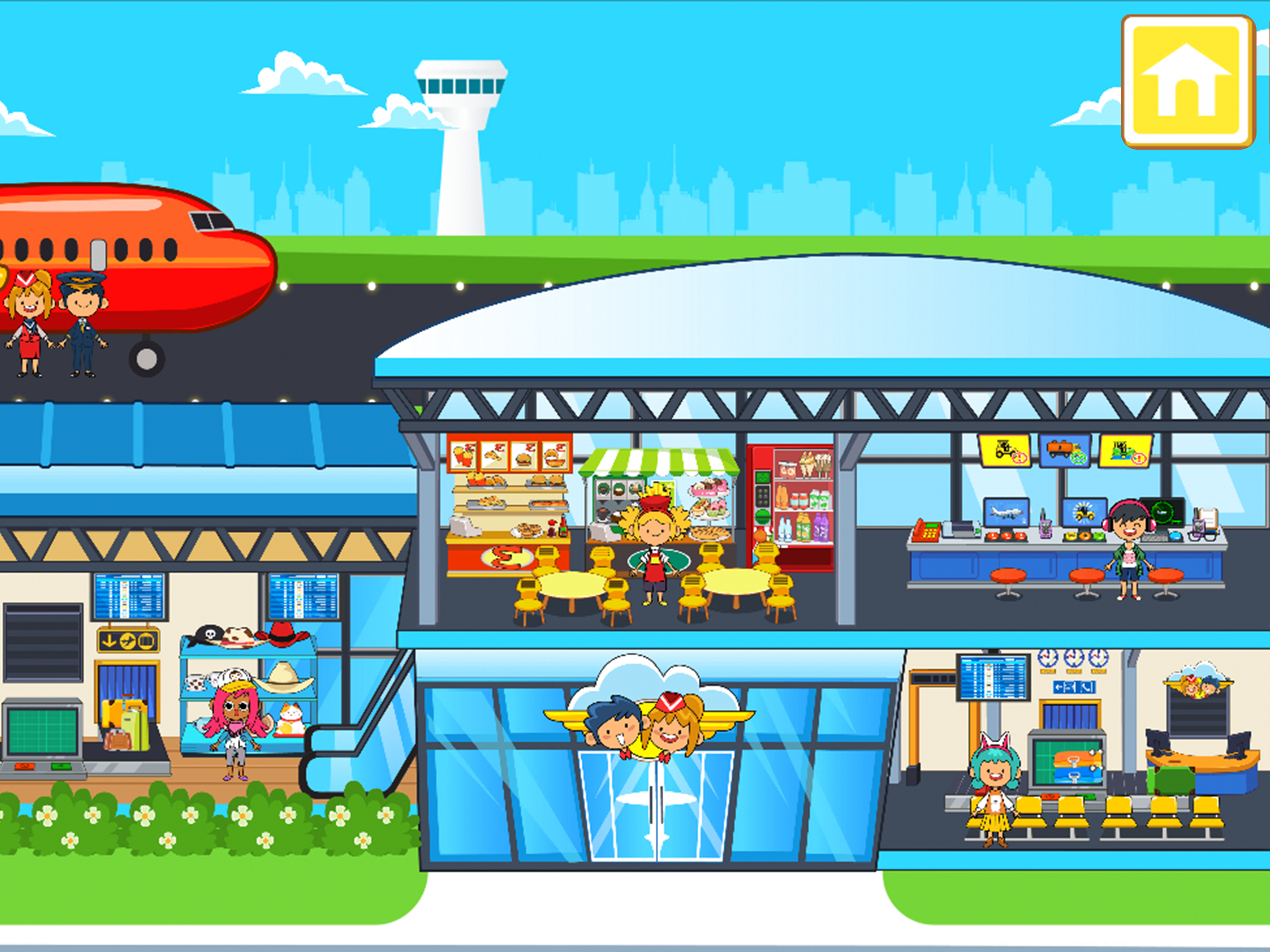 My Pretend Airport Travel Town ภาพหน้าจอเกม