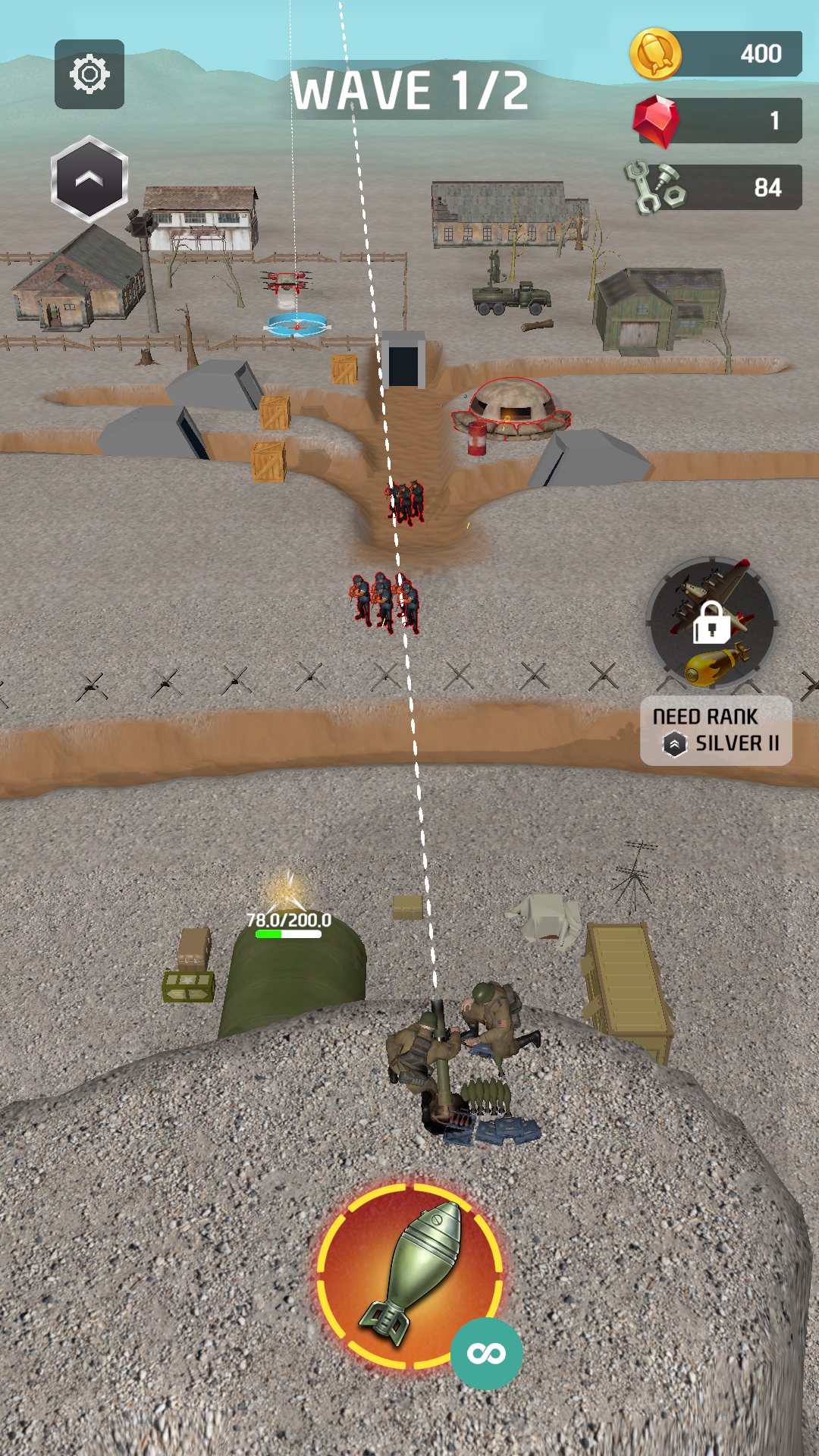 Mortar Squad - Artillery Game Game Screenshot