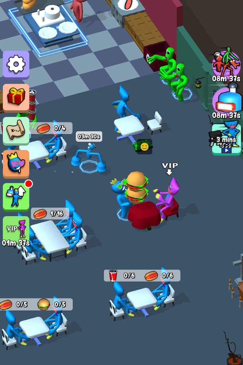 Screenshot of Rainbow Restaurant Cook Tycoon