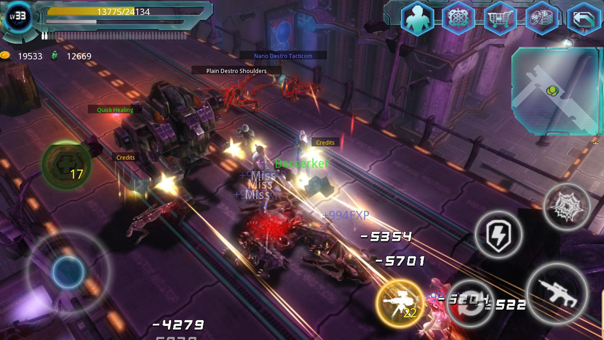 Alien Zone Raid Game Screenshot