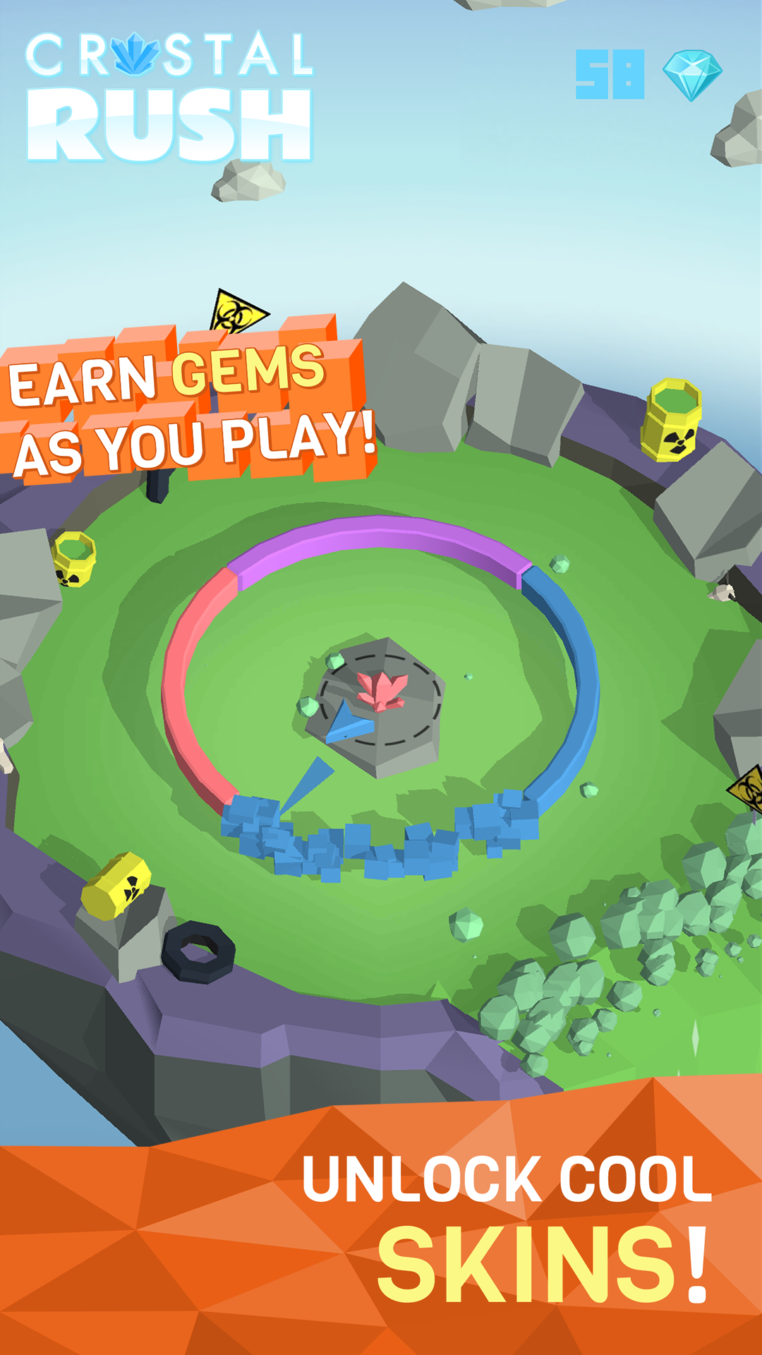 CRYSTAL RUSH! Game Screenshot