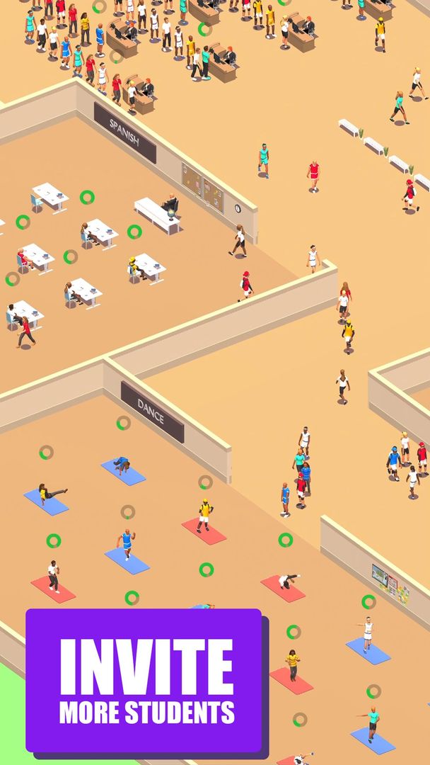 Screenshot of Idle School 3d - Tycoon Game