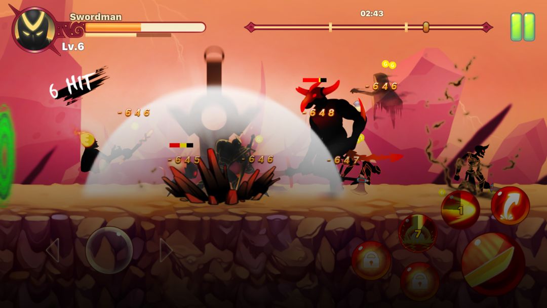 Screenshot of Stickman Ninja : Legends Warrior - Shadow Game RPG