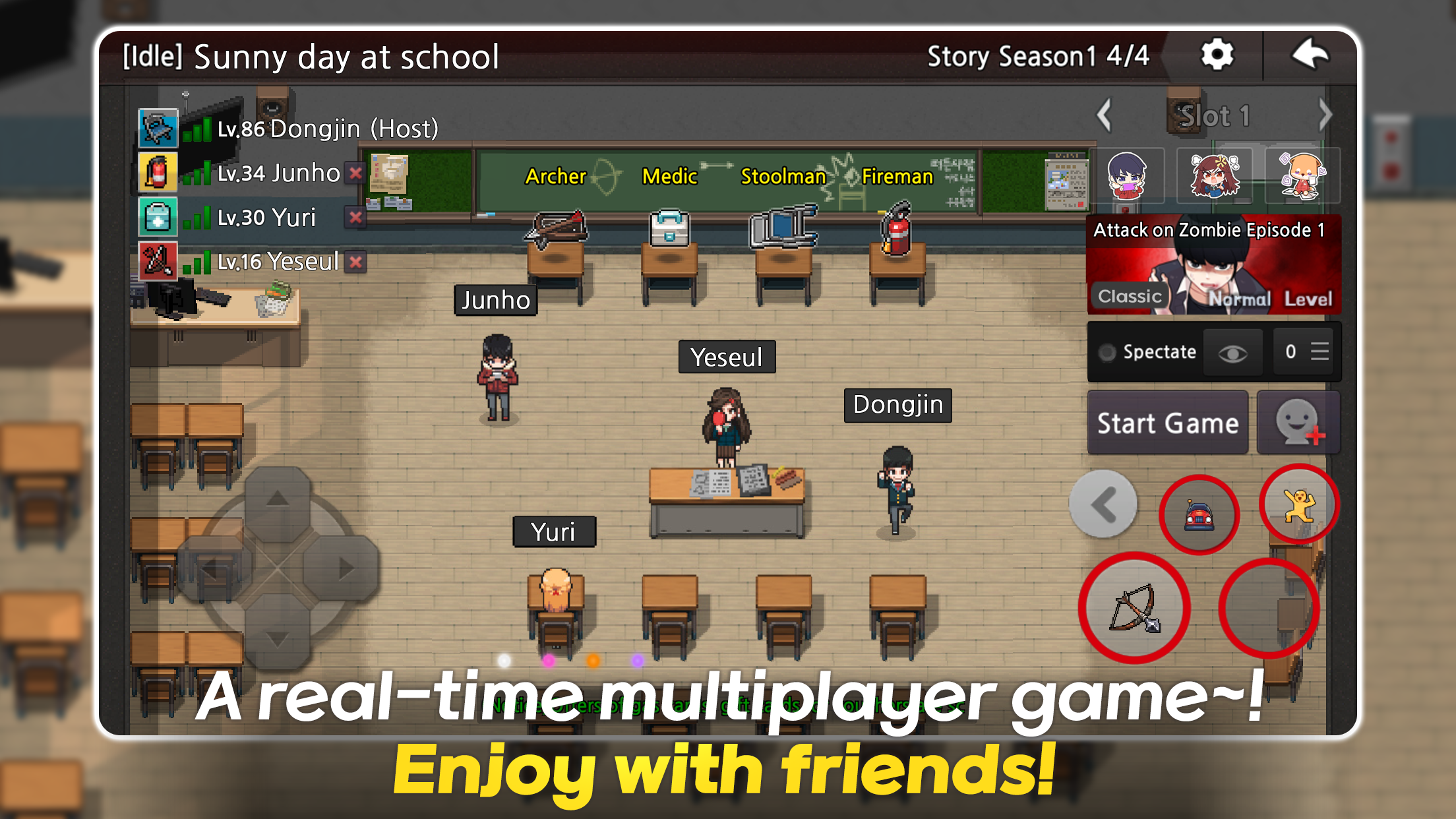 Zombie High School Game Screenshot