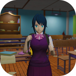 Anime School Girl: Yadenre School Life Simulation