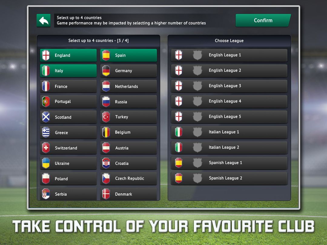 Screenshot of Soccer Manager 2019