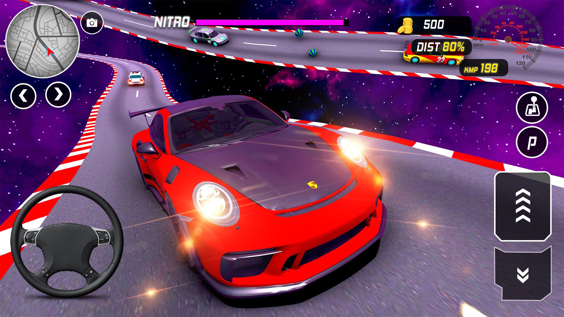 3D Car Stunts: 차로 개임 rush 드리프트 게임 스크린 샷
