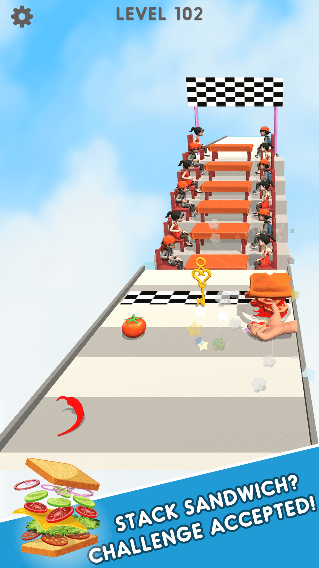 Sandwich Stack Runner Game Game Screenshot
