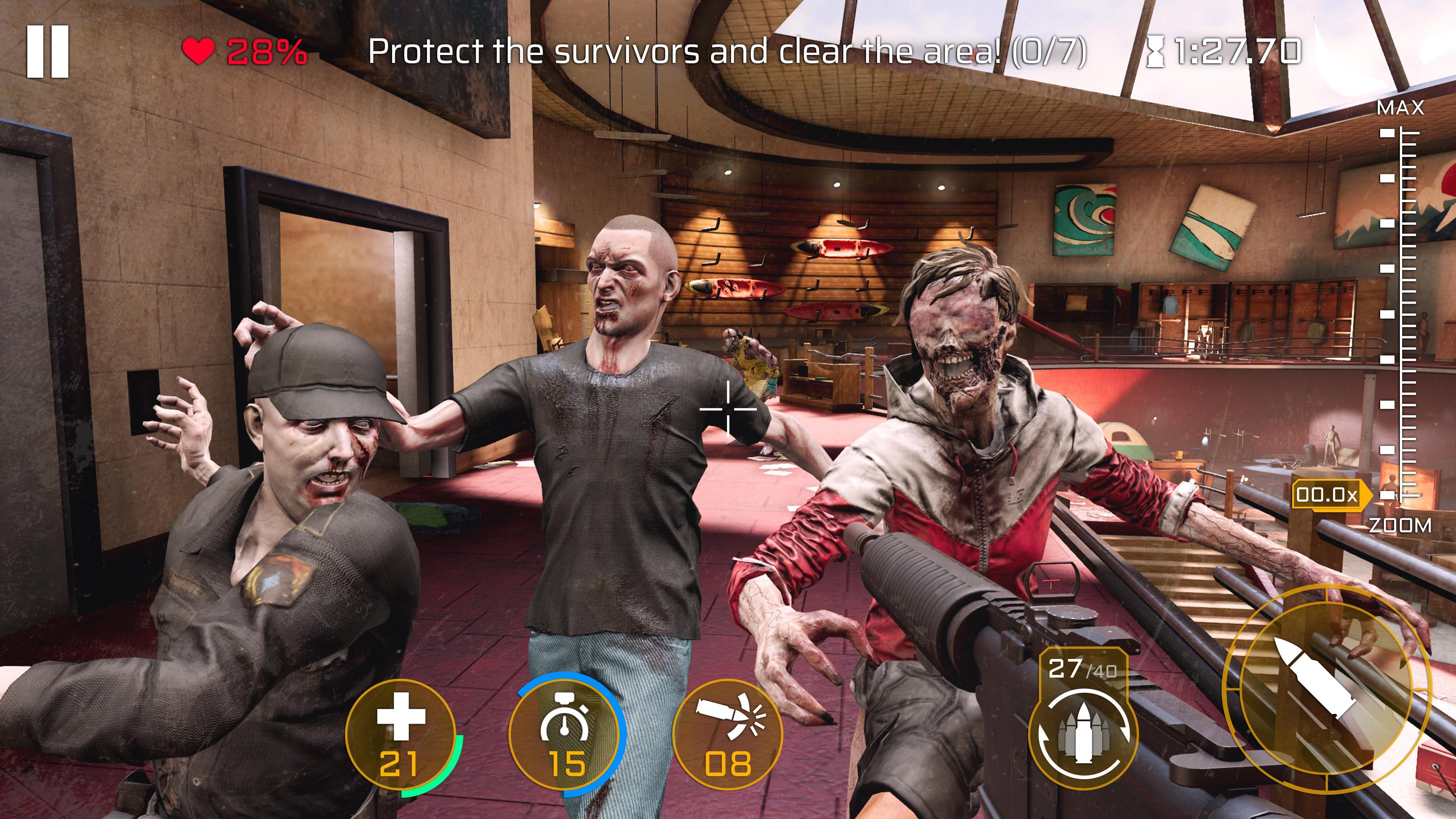 Screenshot 1 of Tiêu diệt virus: Zombie FPS 2.1.5