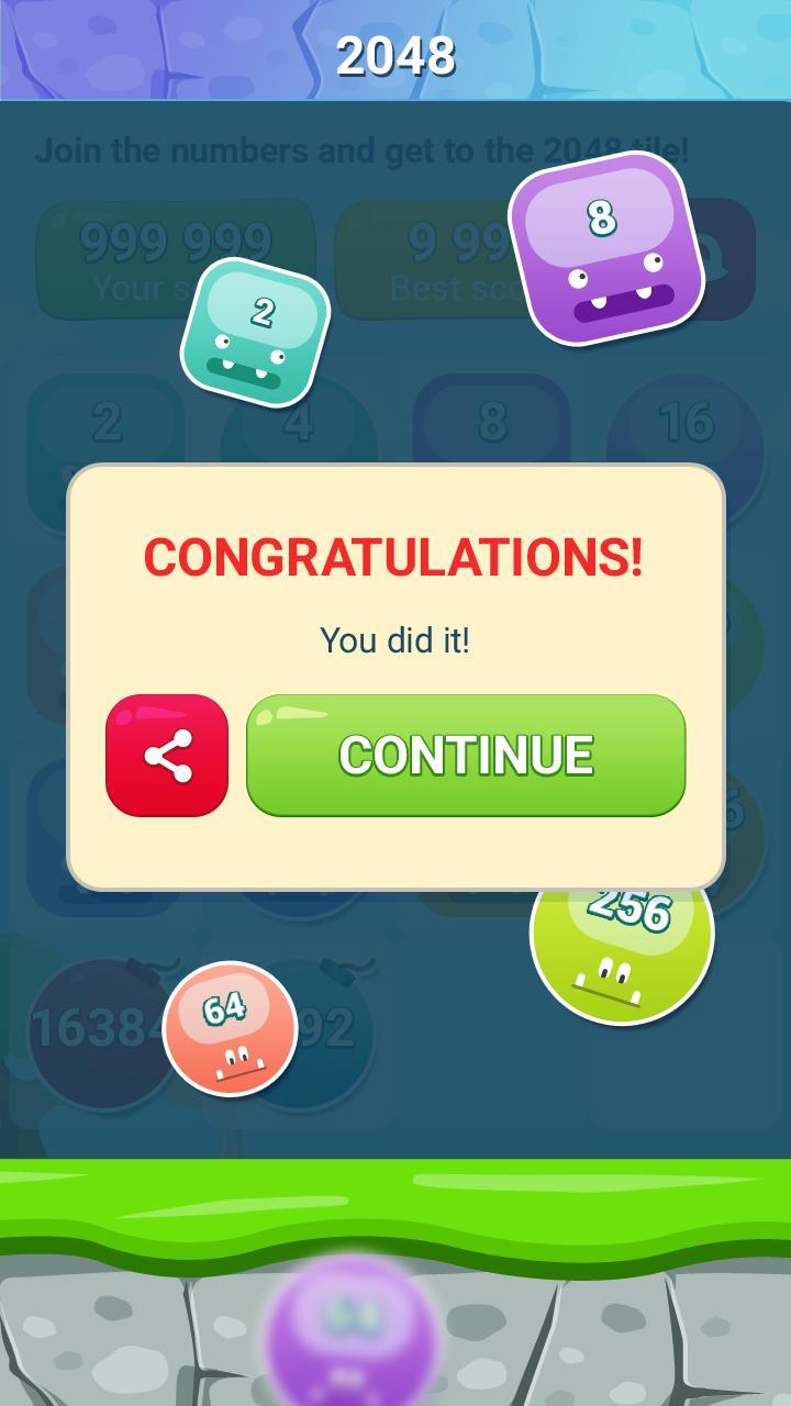 2048: Monsters Edition Game Screenshot