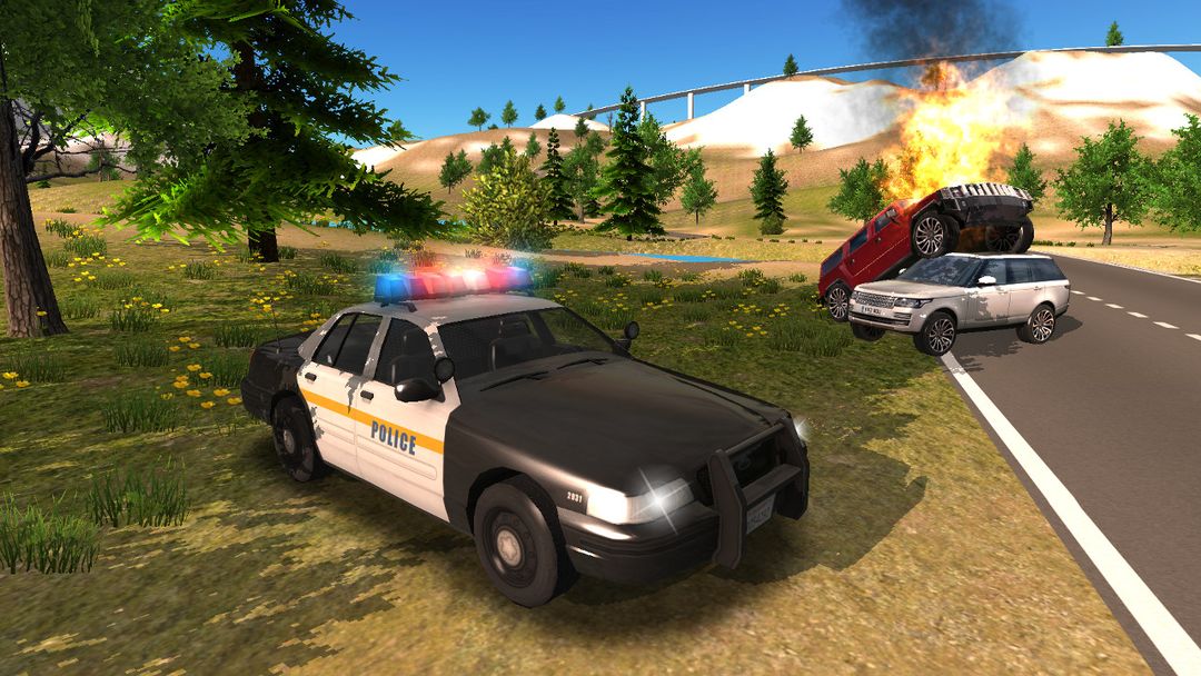Police Car Driving Offroad ภาพหน้าจอเกม