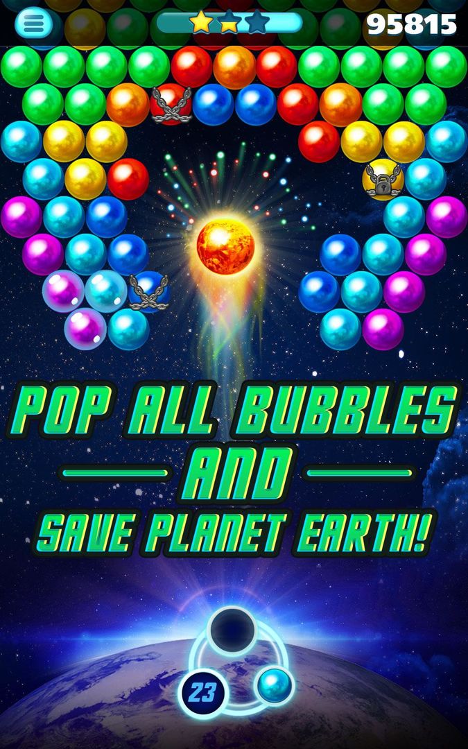 Bubble Earth screenshot game