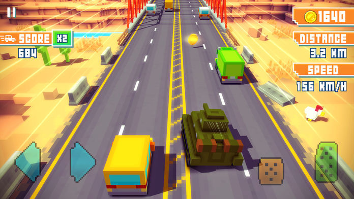 Blocky Highway screenshot game