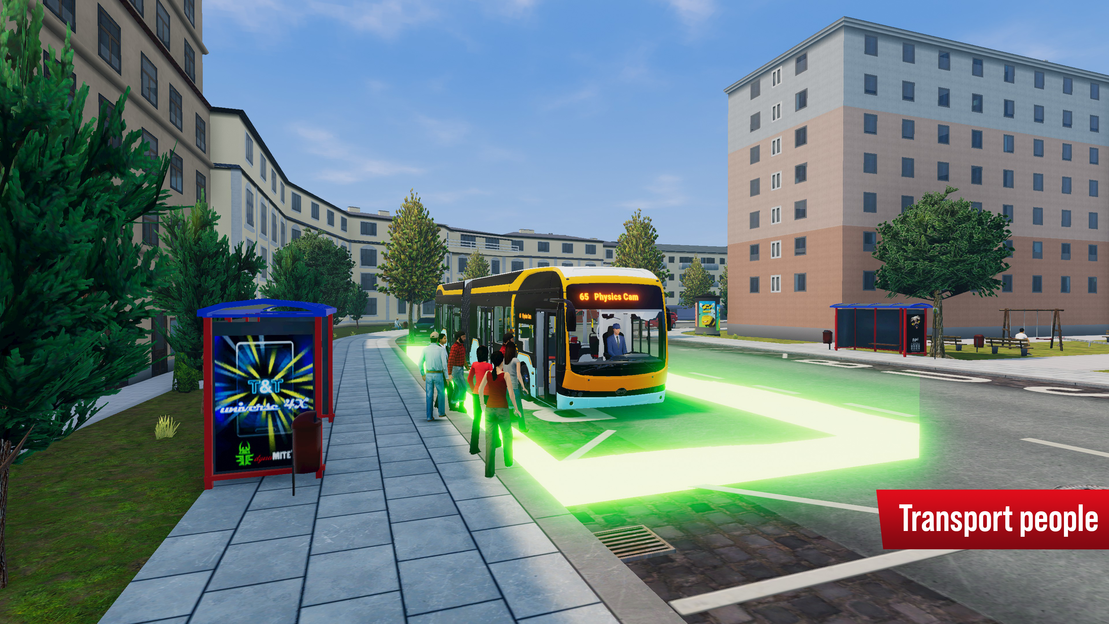 Bus Simulator City Ride Lite Game Screenshot