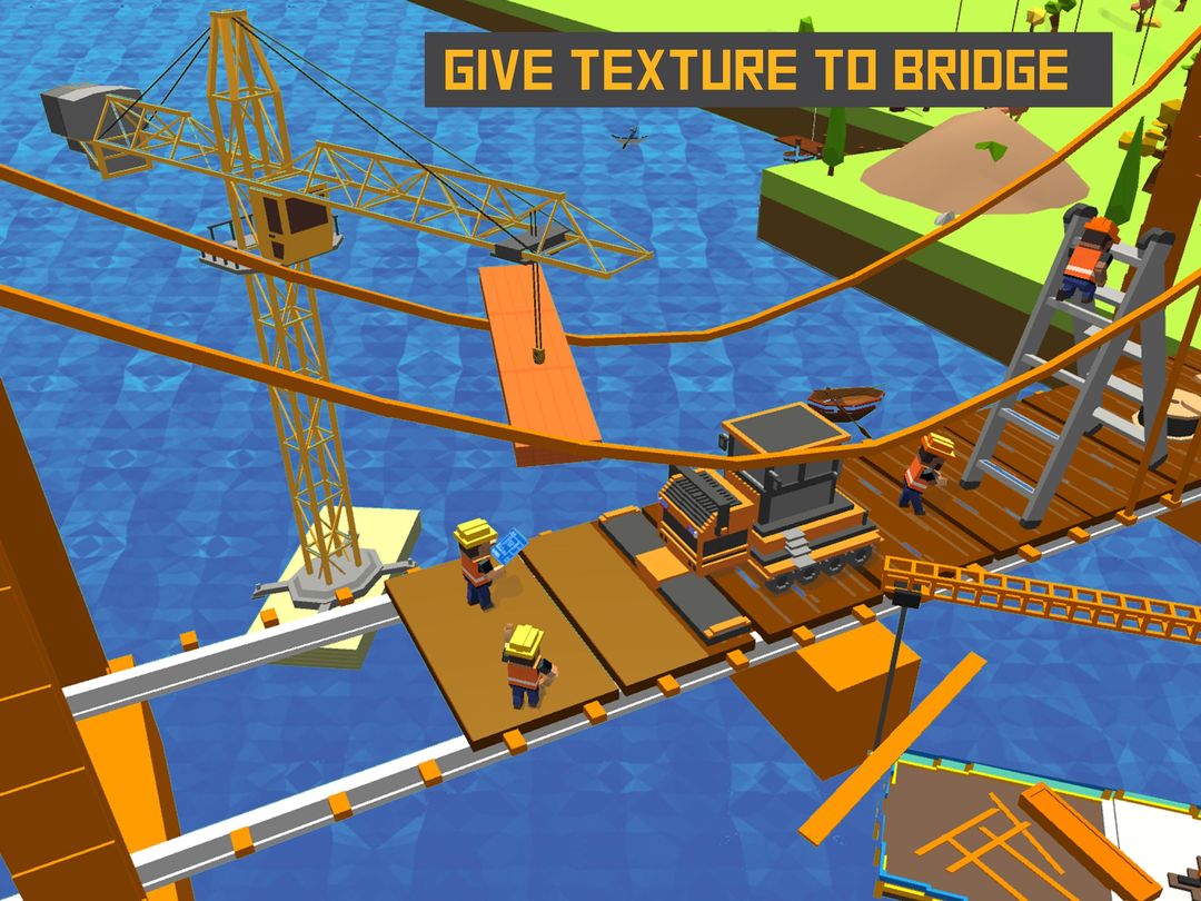 River Railway Bridge Construction Train Games 2017 screenshot game