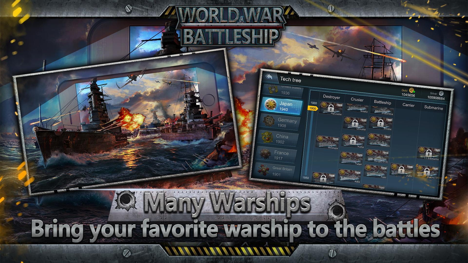World War: Battleship (Lite) Game Screenshot