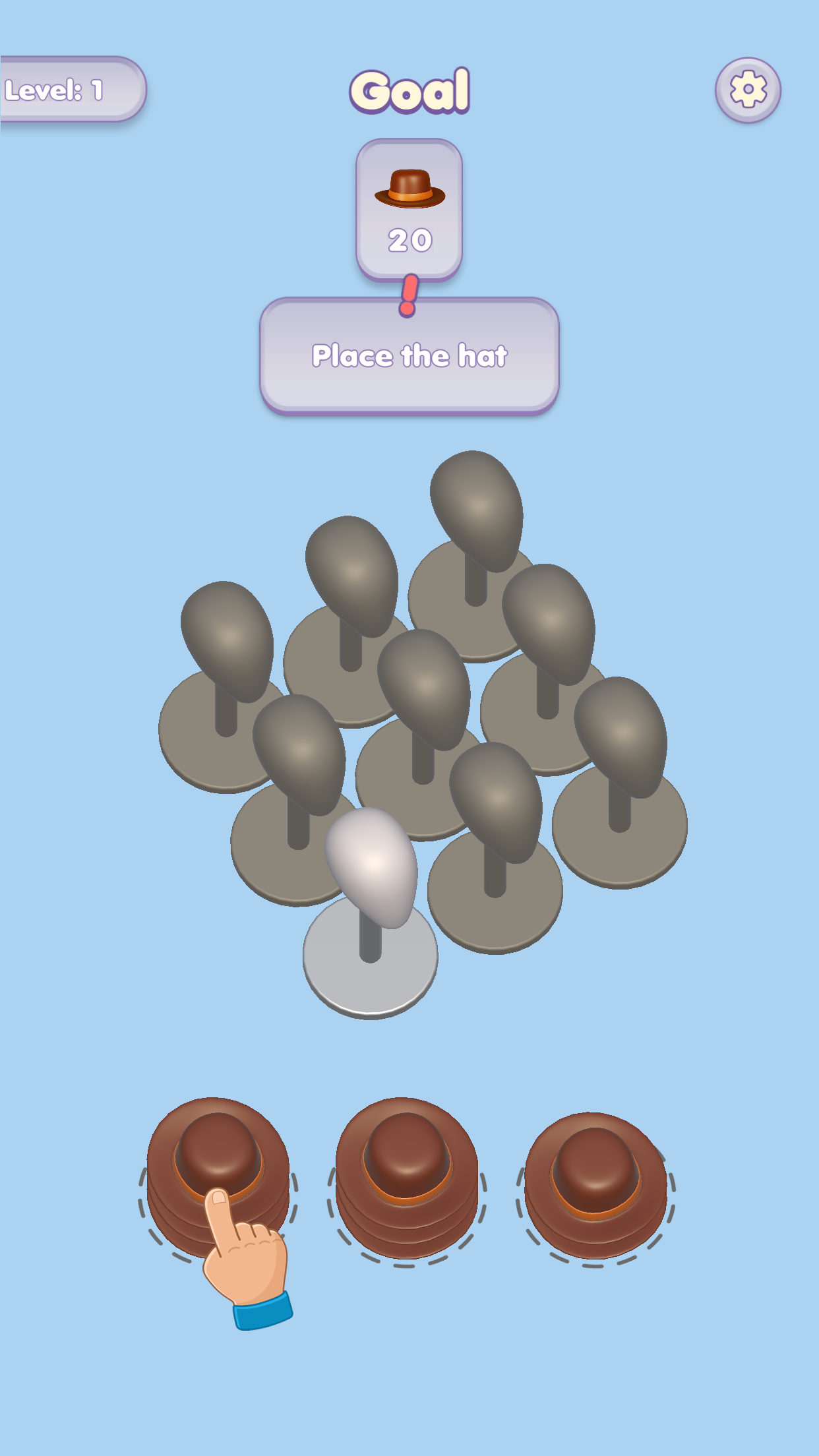 Hat Sort Puzzle Game Screenshot