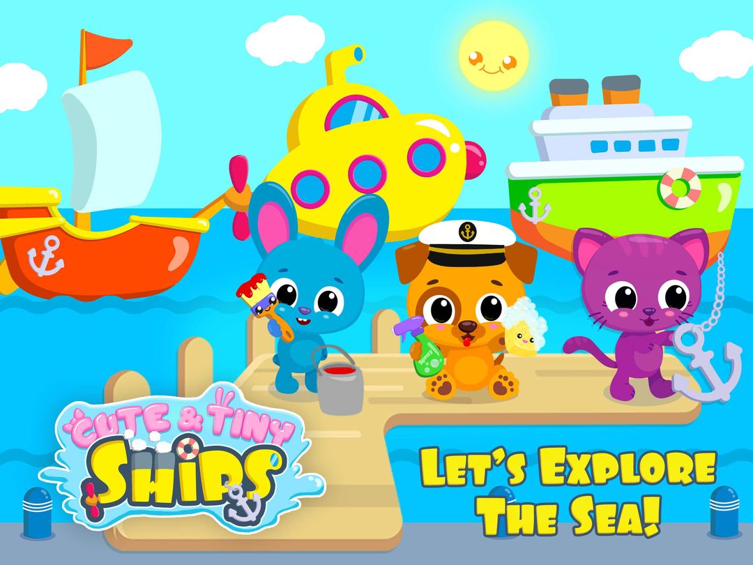 Cute & Tiny Ships - Baby Boat Fix, Paint & Care ภาพหน้าจอเกม
