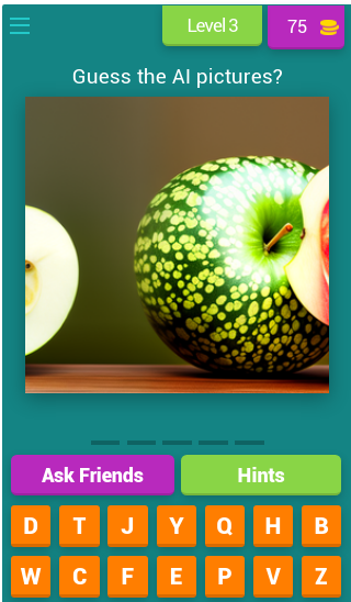 Скриншот игры Guess the AI pictures