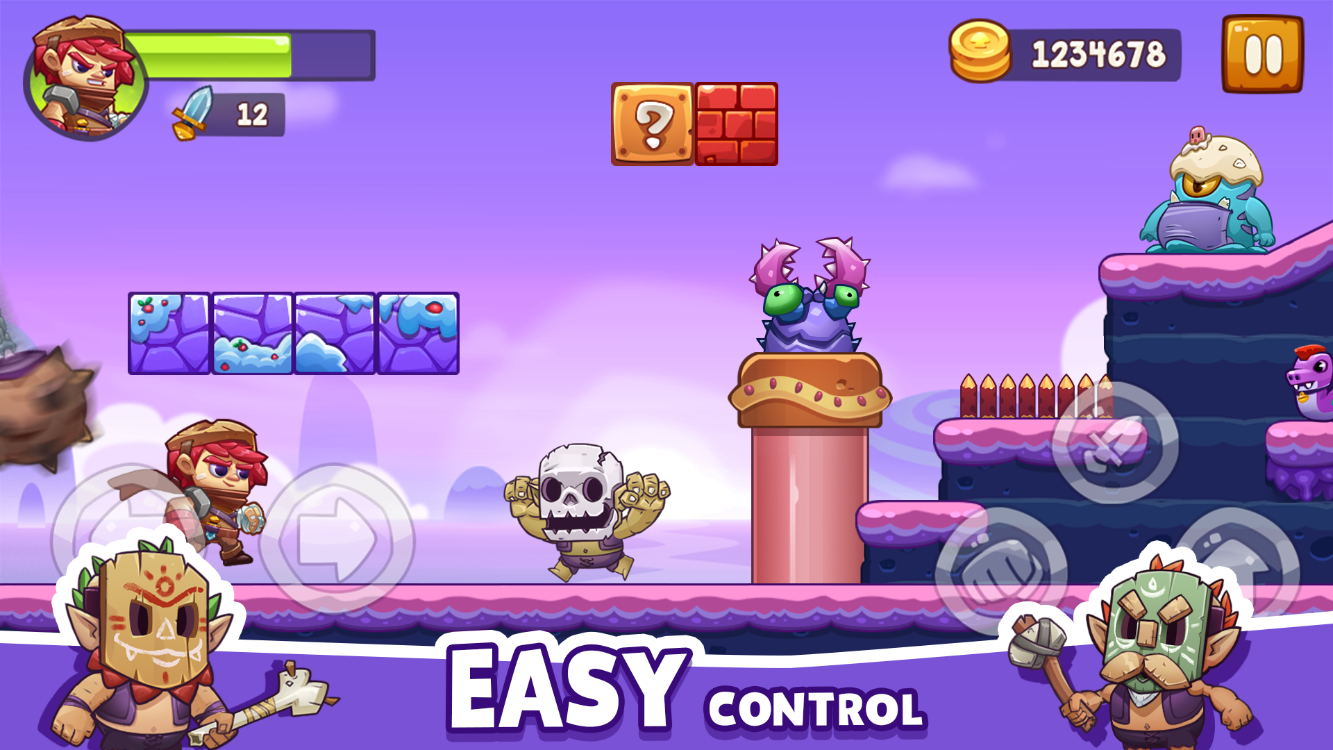 Super Jungle Man Game Screenshot