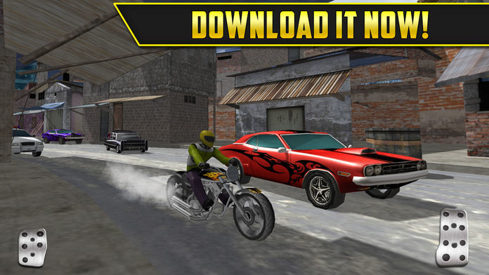 Screenshot of 3D Motor-Bike Drag Race: Real Driving Simulator Racing Game