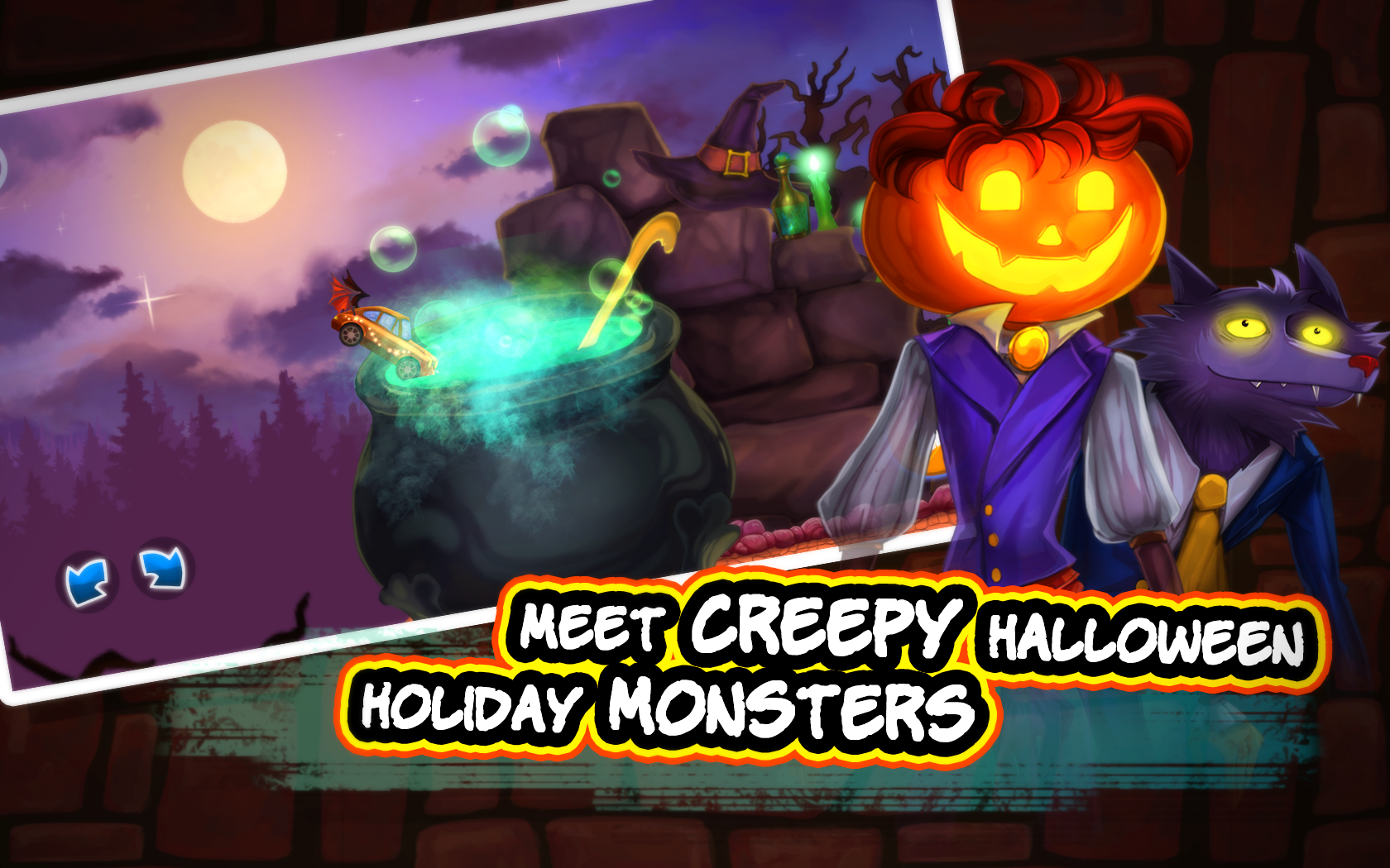 Halloween Cars: Monster Race 遊戲截圖