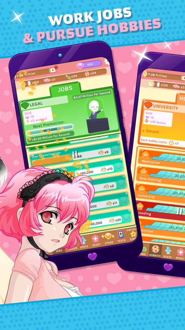 Screenshot of Crush Crush - Idle Dating Sim