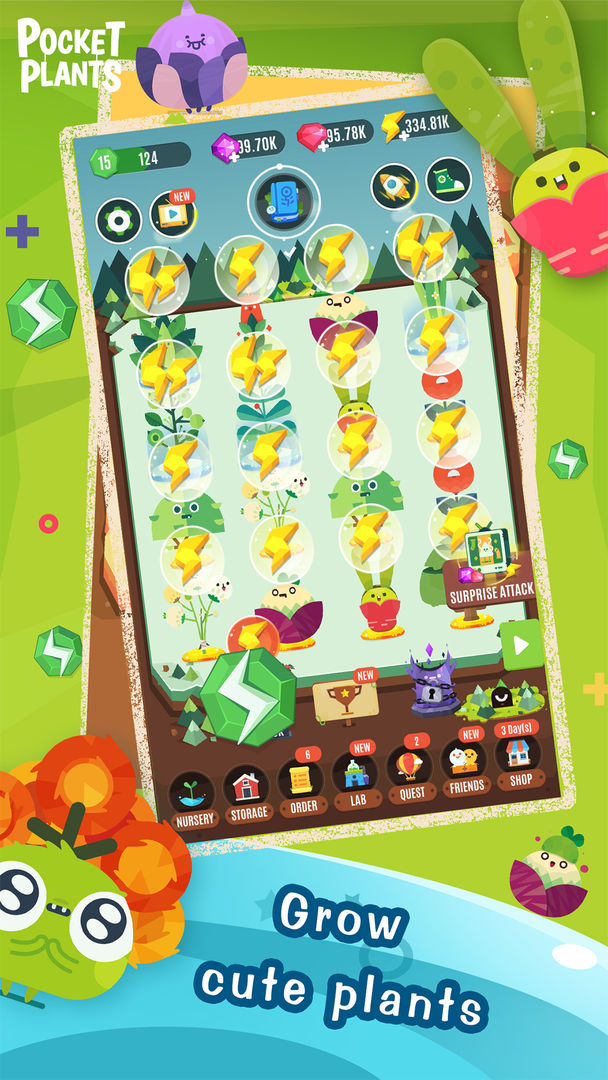 Screenshot of Pocket Plants - Idle Garden, Grow Plant Games