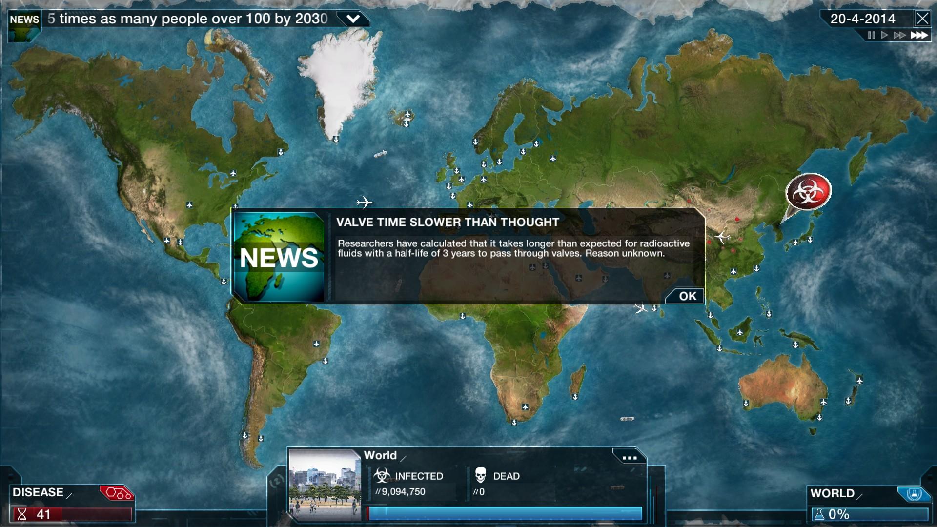 Screenshot of Plague Inc: Evolved
