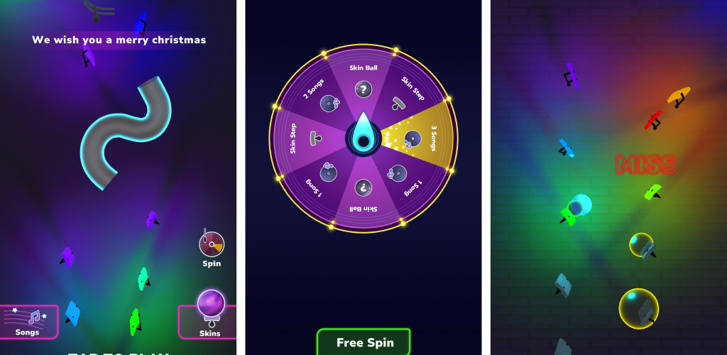 Banner of Falling Ball: Calm Music Game 
