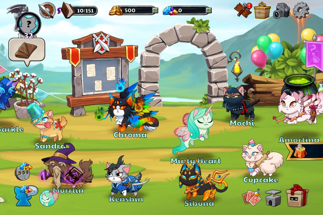 Castle Cats - Idle Hero RPG ภาพหน้าจอเกม