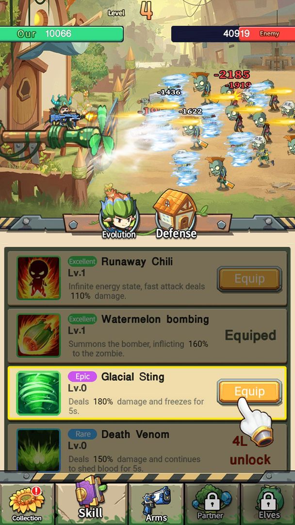 Screenshot of Plants Hero-Survival Game