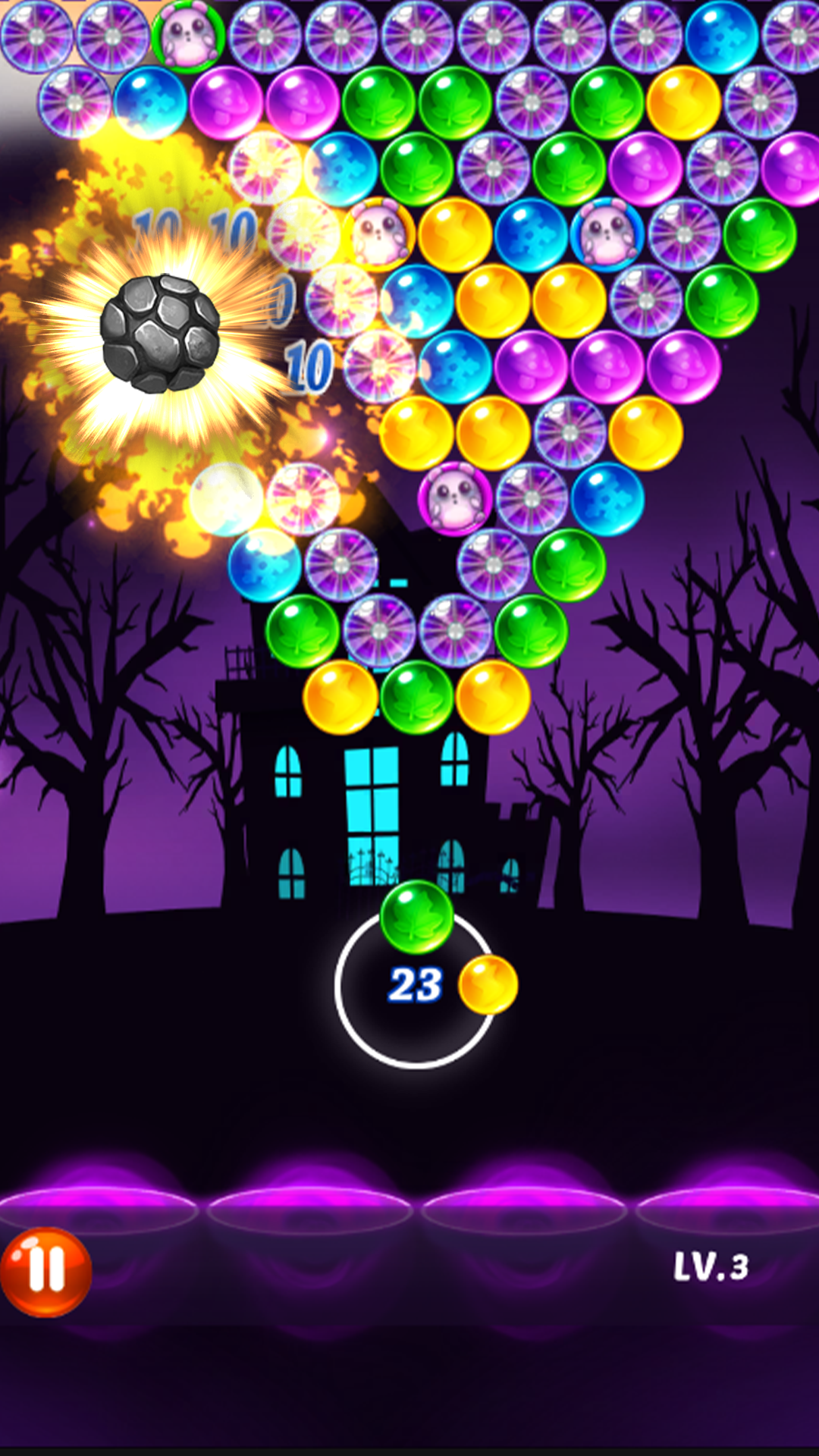 Bubble Quest Adventure Game Screenshot