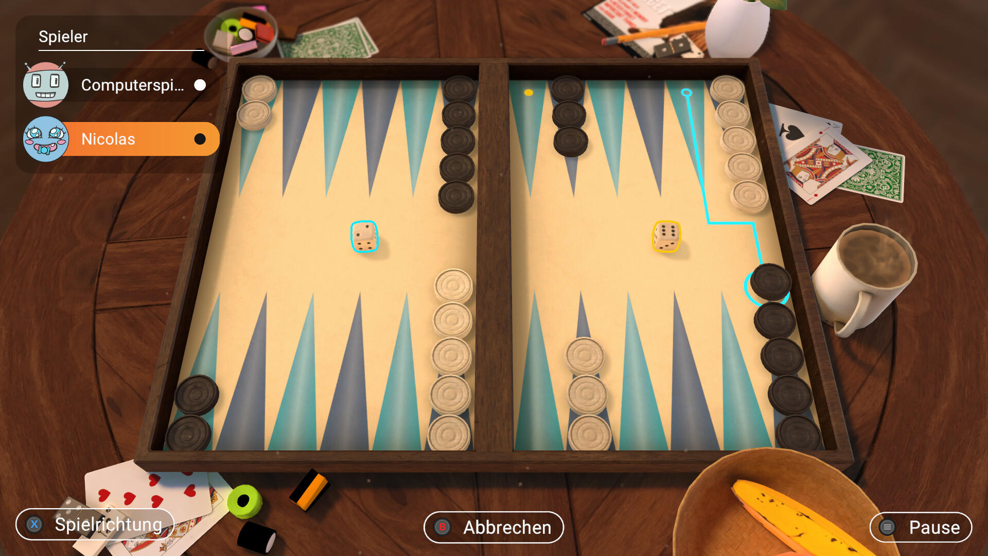 Screenshot 1 of Backgammon + Dame + Mühle 
