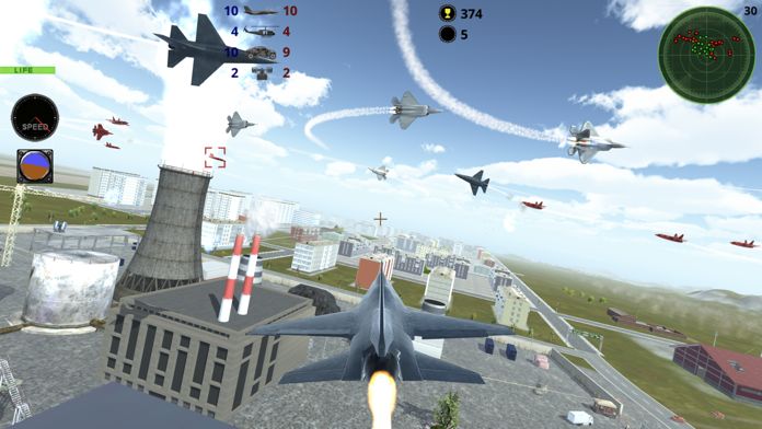 Fighter 3D - Air combat game 게임 스크린 샷